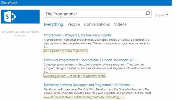 Enterprise Search Center
